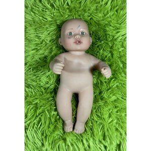 Vintage Lauer Toys water baby doll 9" Green eyes Just Play Rubber Toy *Look